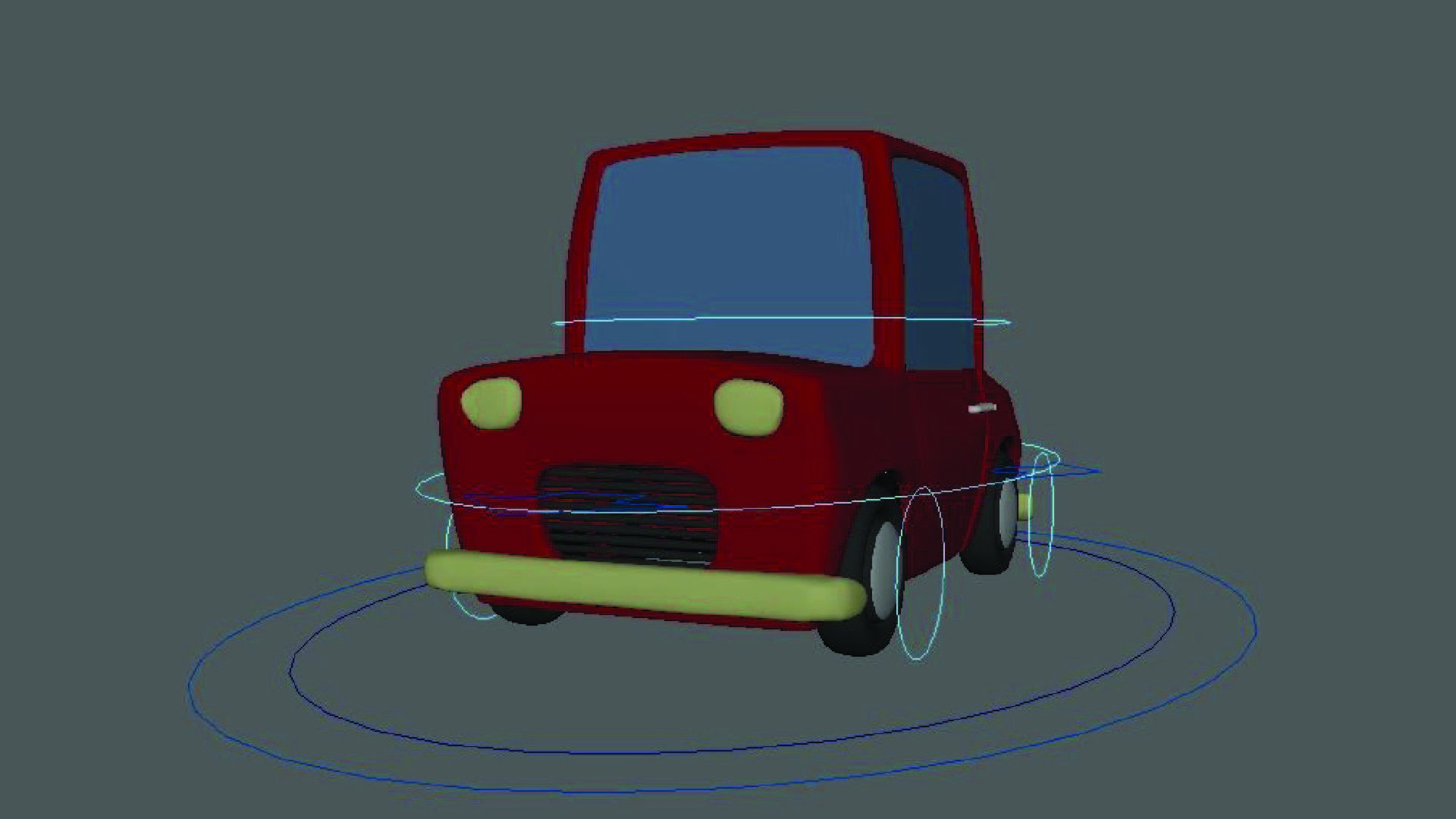 Cartoon Toy Car 3D model_4
