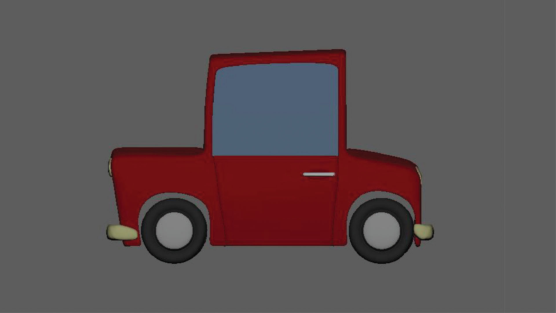 Cartoon Toy Car 3D model_2