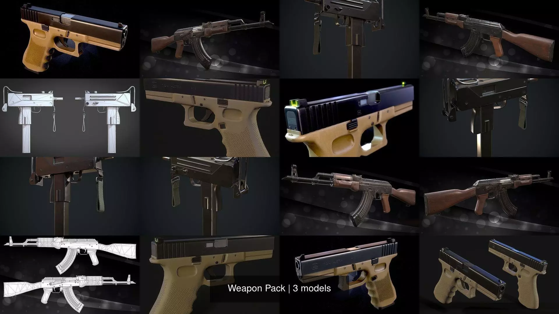 Weapon Pack 3D Model Collection_0