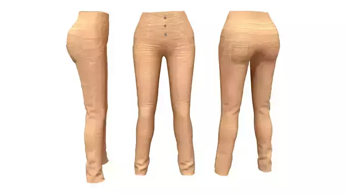 High Waist Skinny Jeans Pants