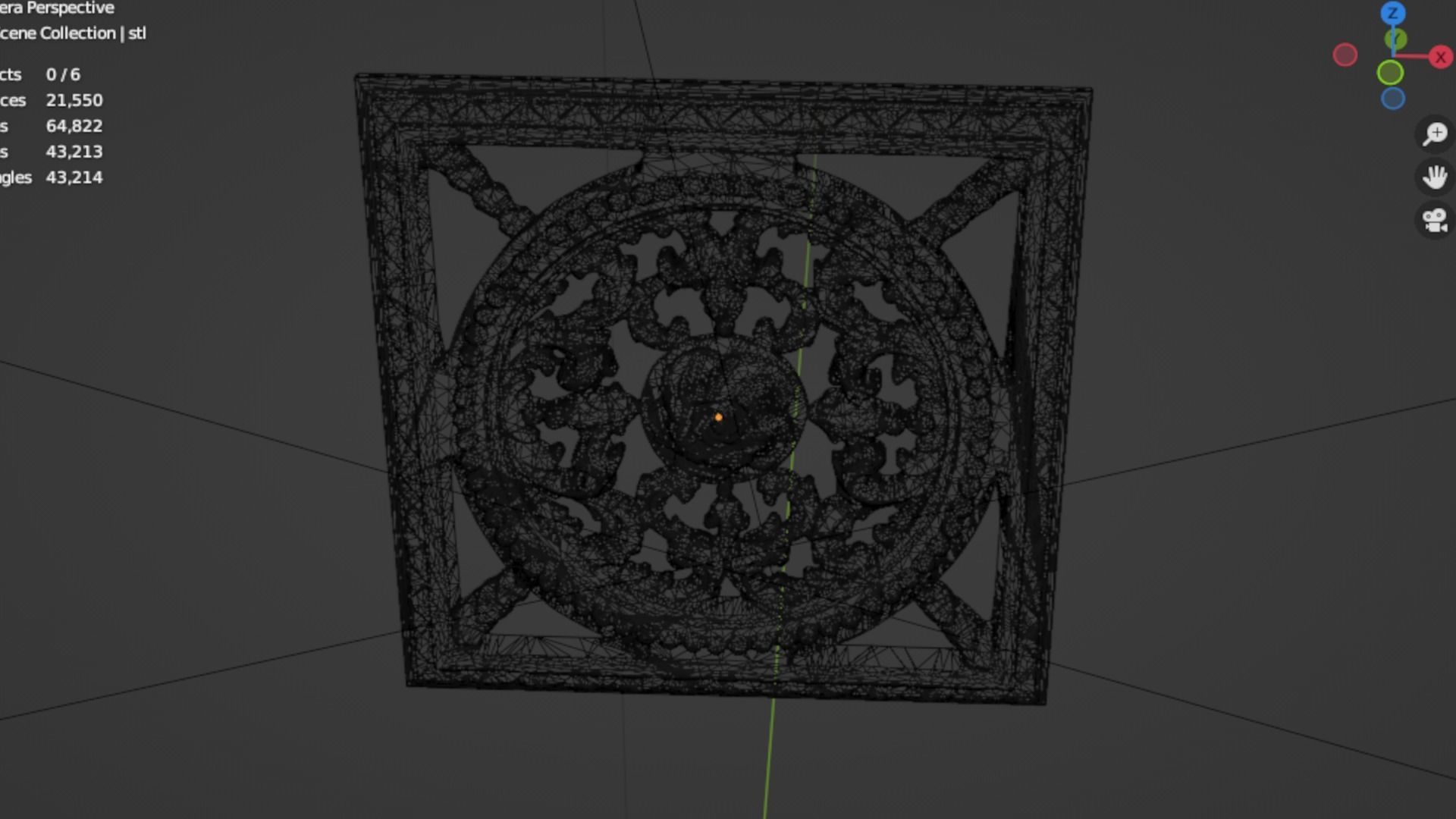 Classic decor ornament 192 3D print model_5