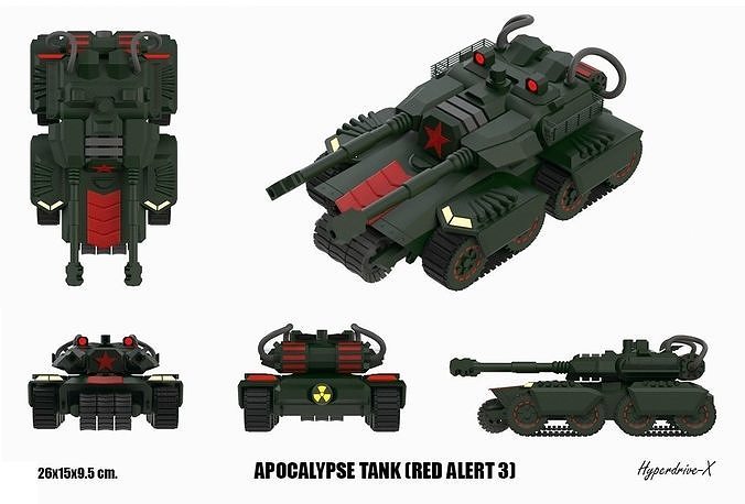 APOCALYPSE TANK Free 3D print model