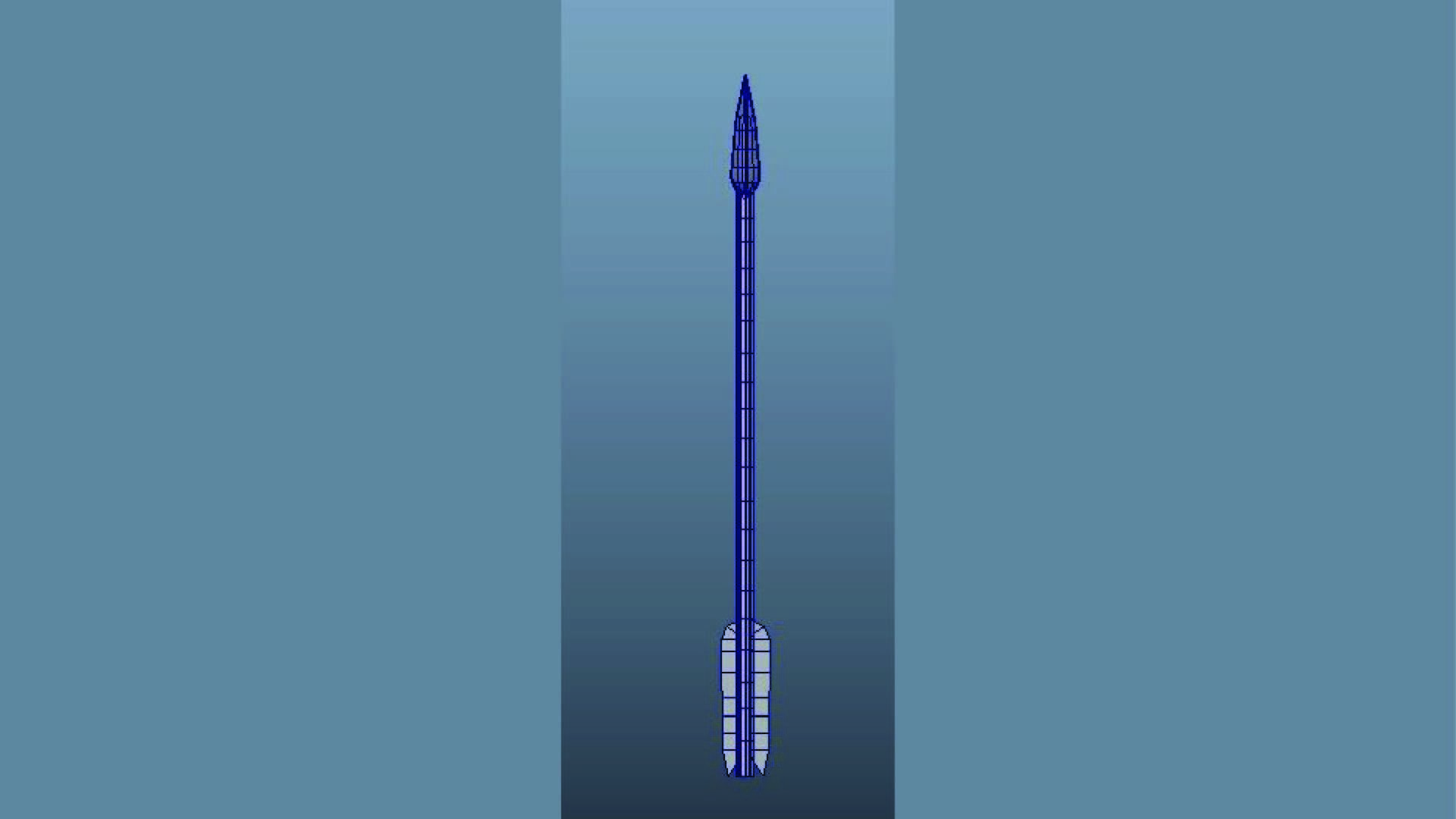 Arrow broomstick 3D model_9
