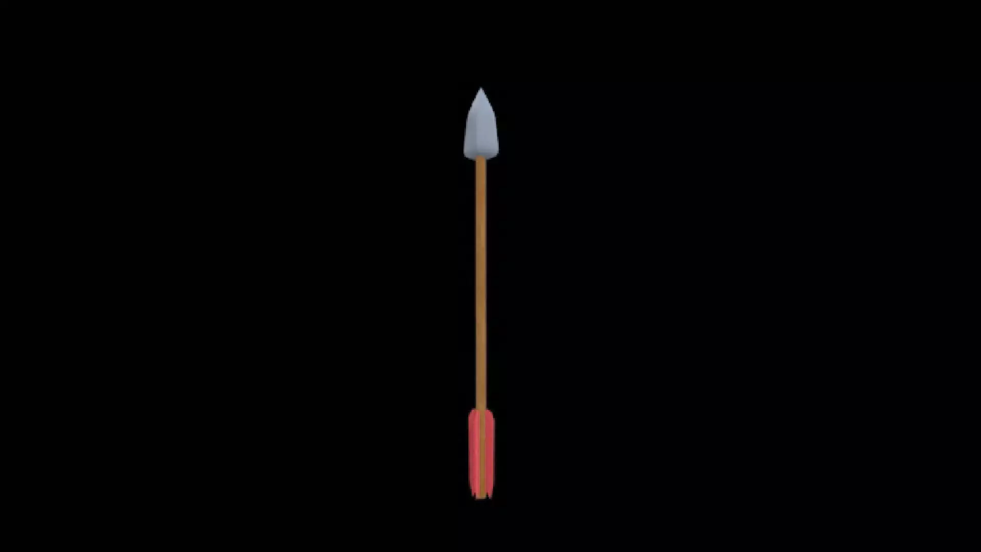 Arrow broomstick 3D model_0
