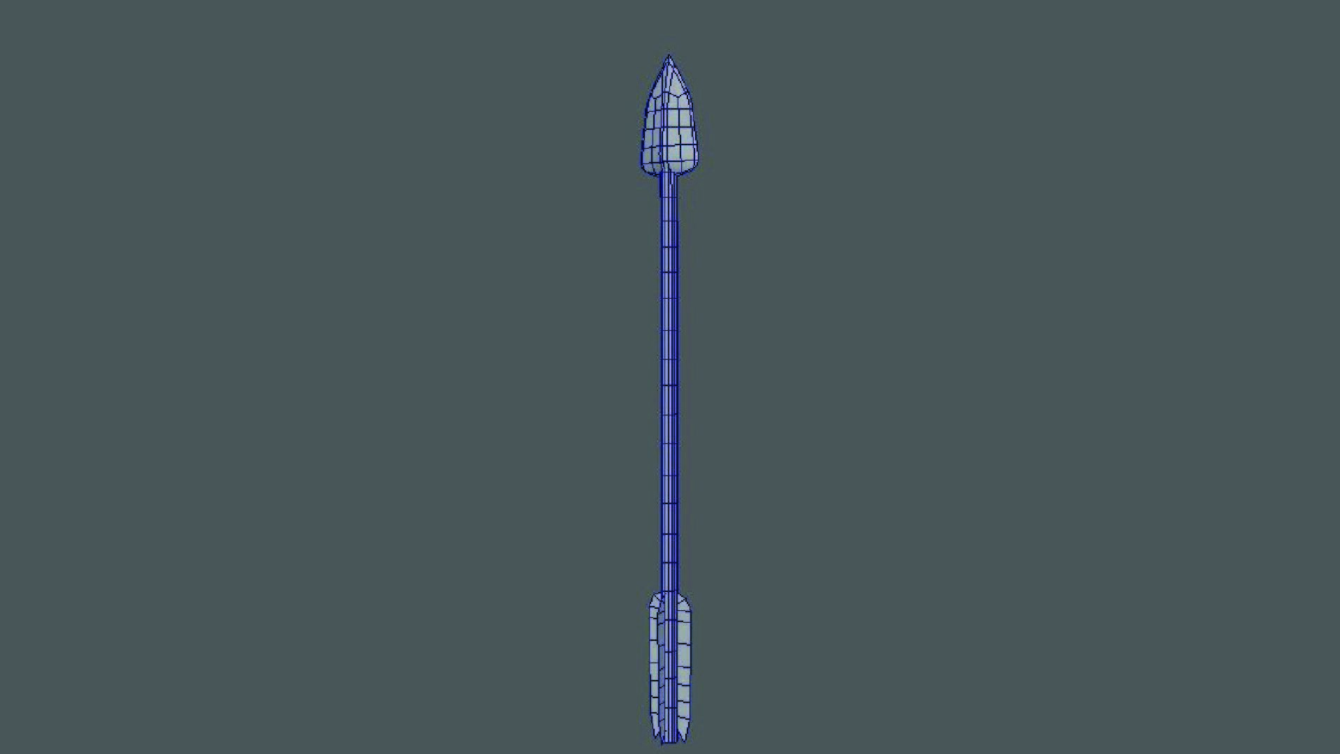 Arrow broomstick 3D model_7