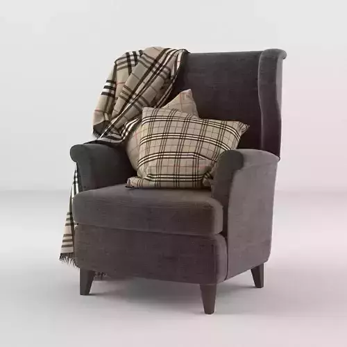 Armchair with Blanket