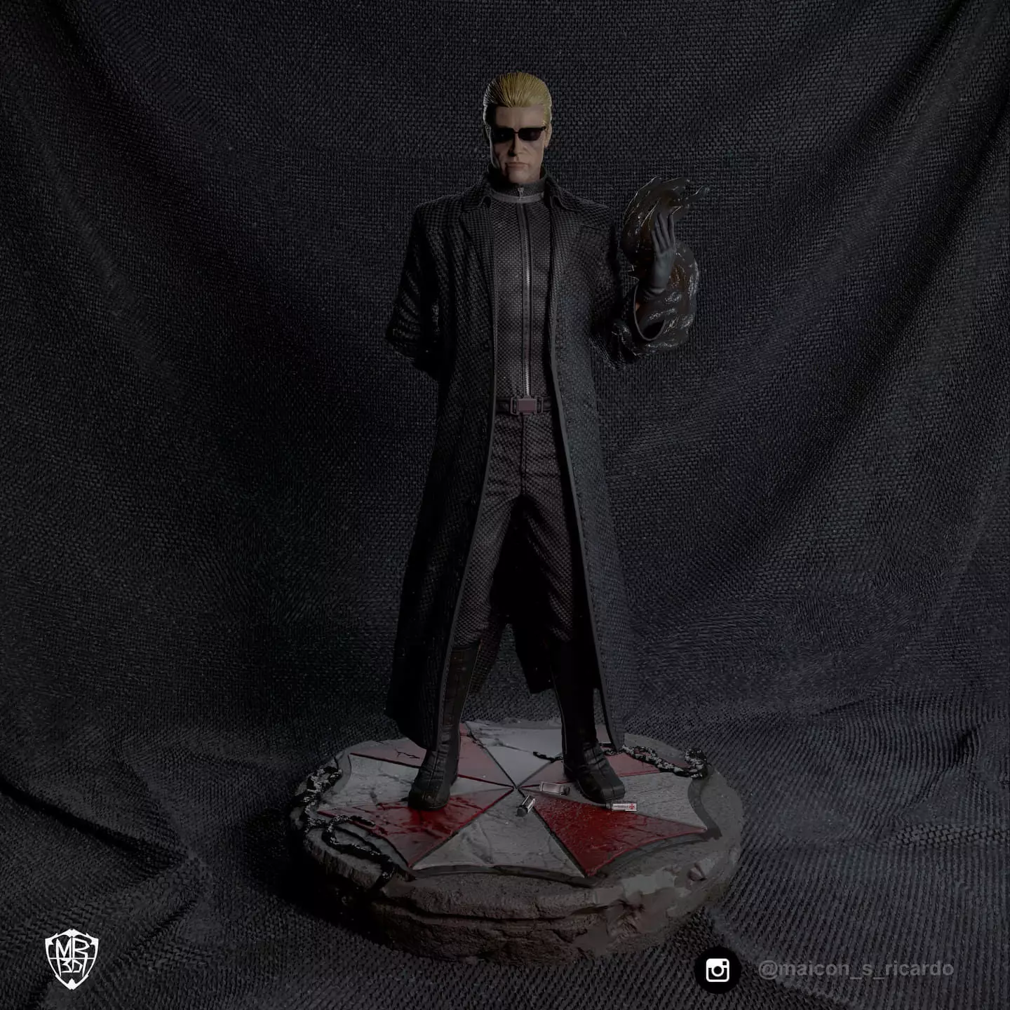 Wesker Resident Evil 5 3D print model_0