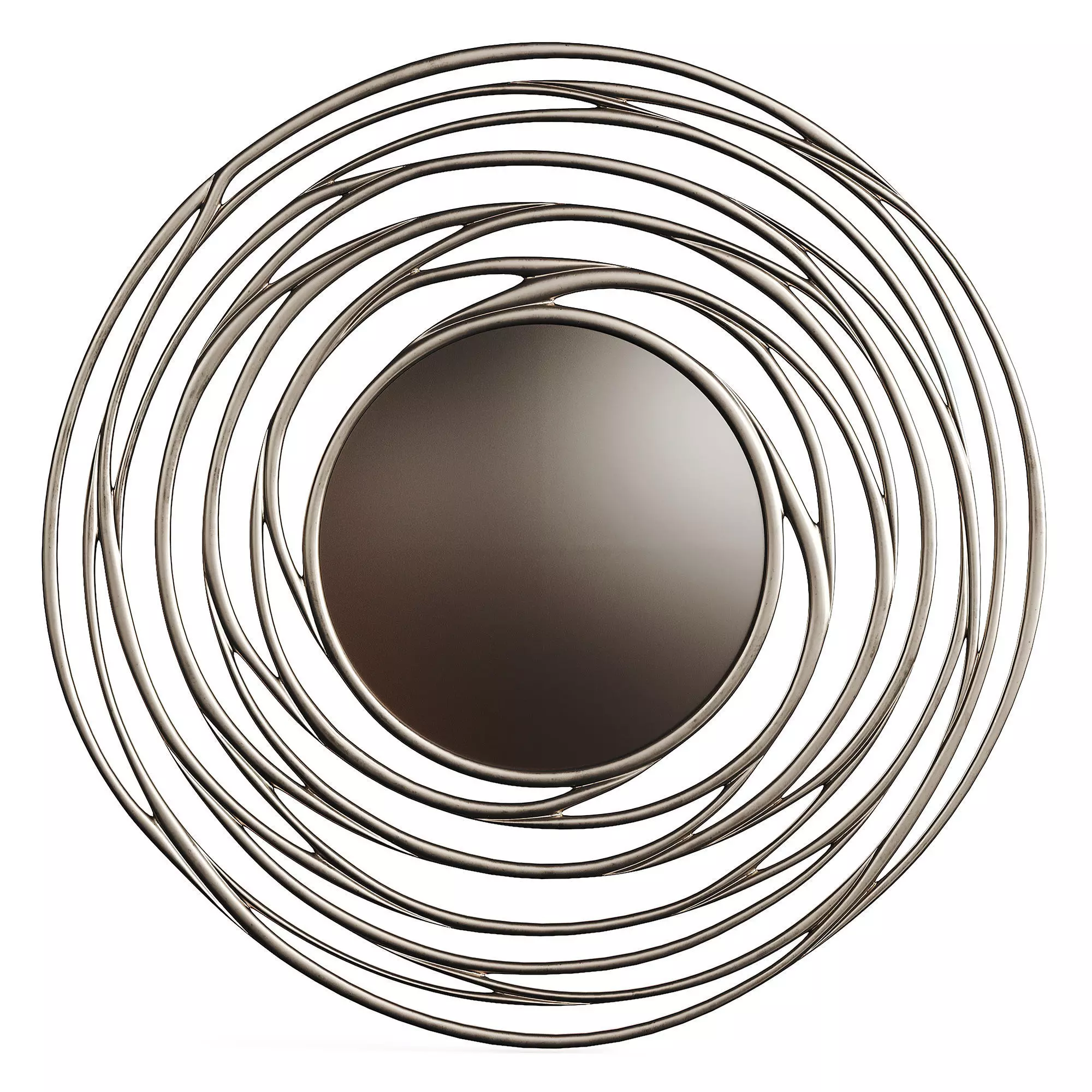 Luxury Mirror Round Metal 0056 GOLD 3D model