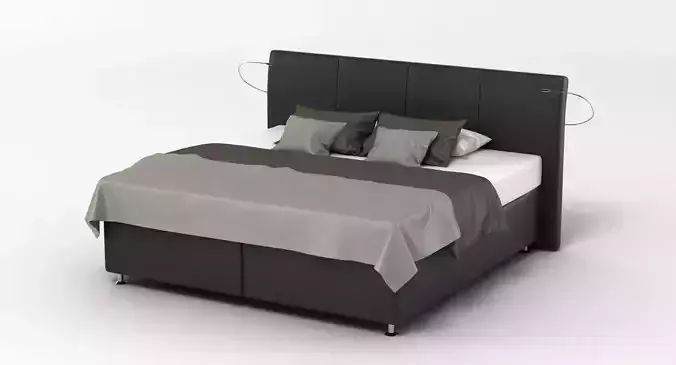 Bed 9 with headboard and footboard