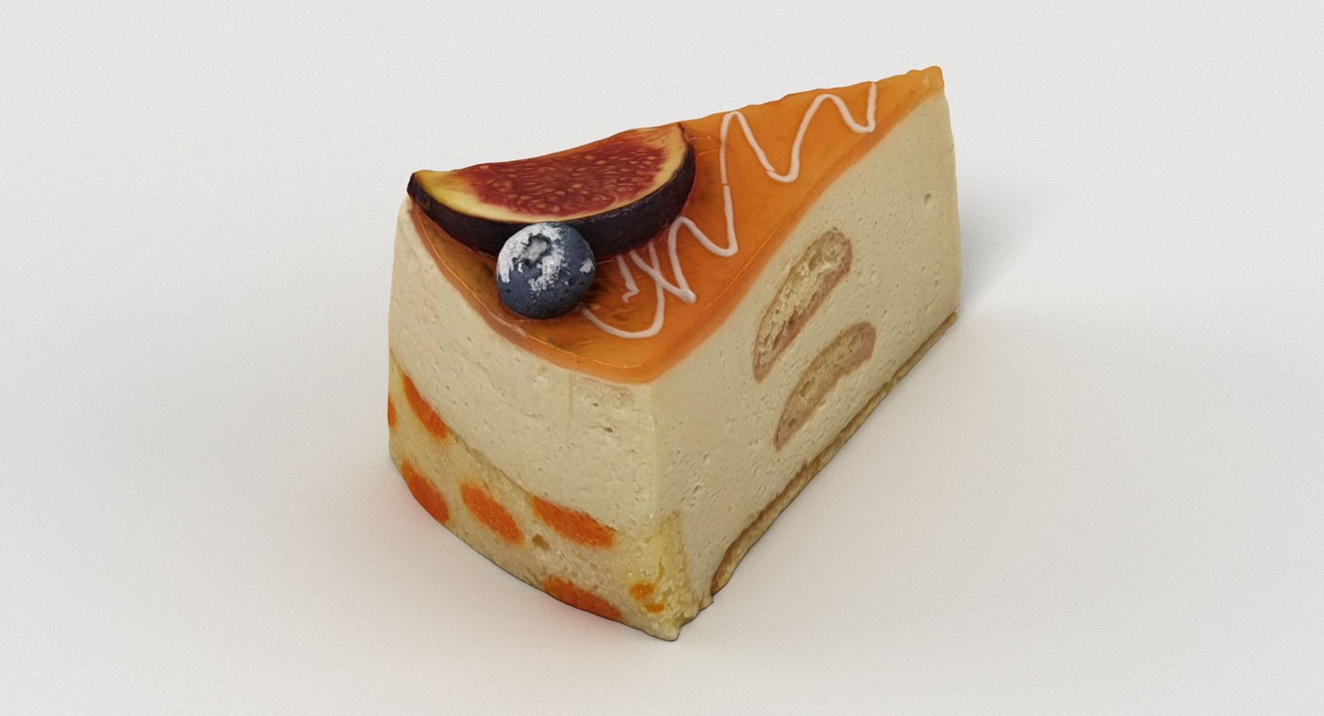 Cake Slice 013 3D model_5