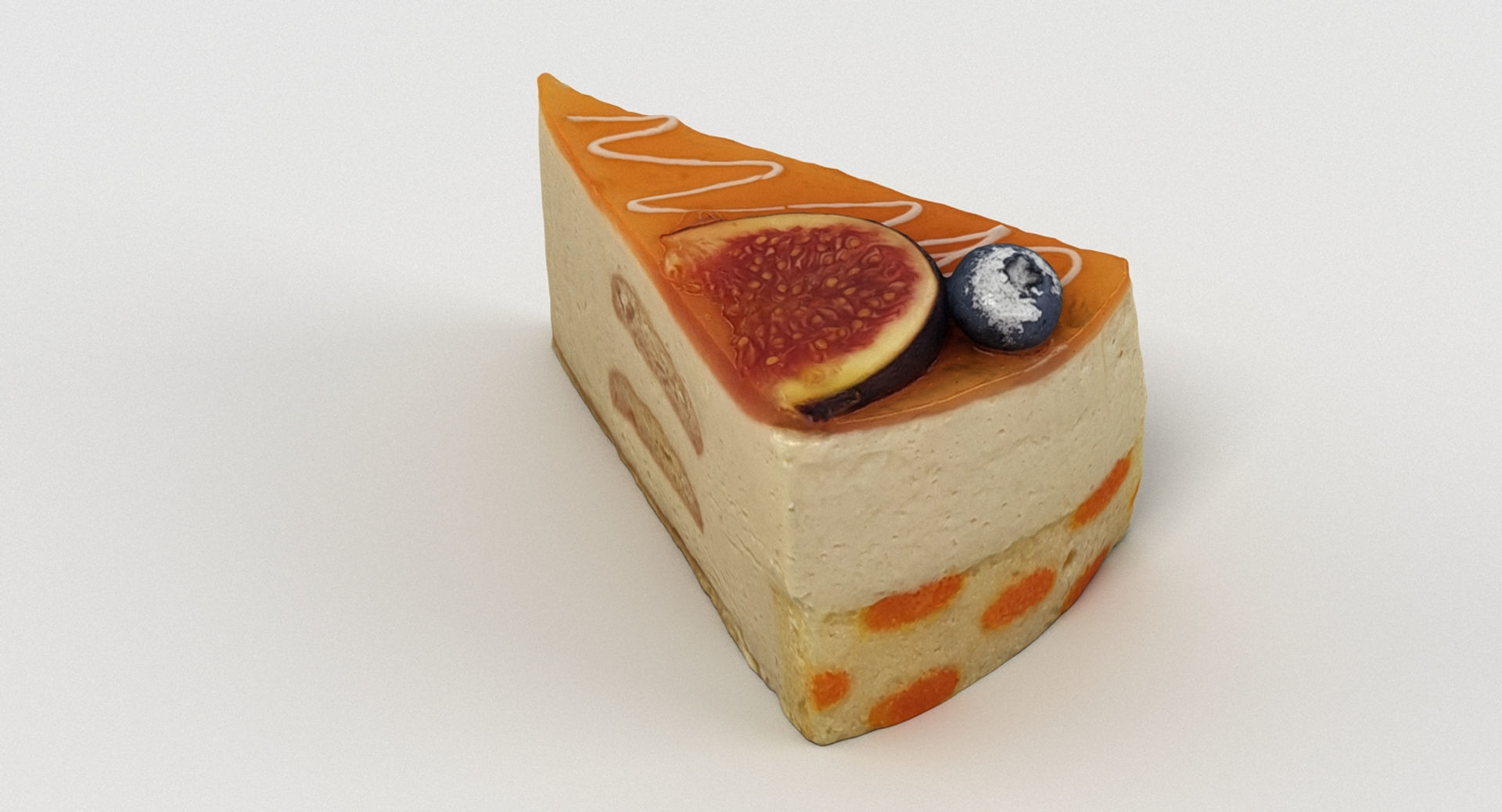 Cake Slice 013 3D model_1