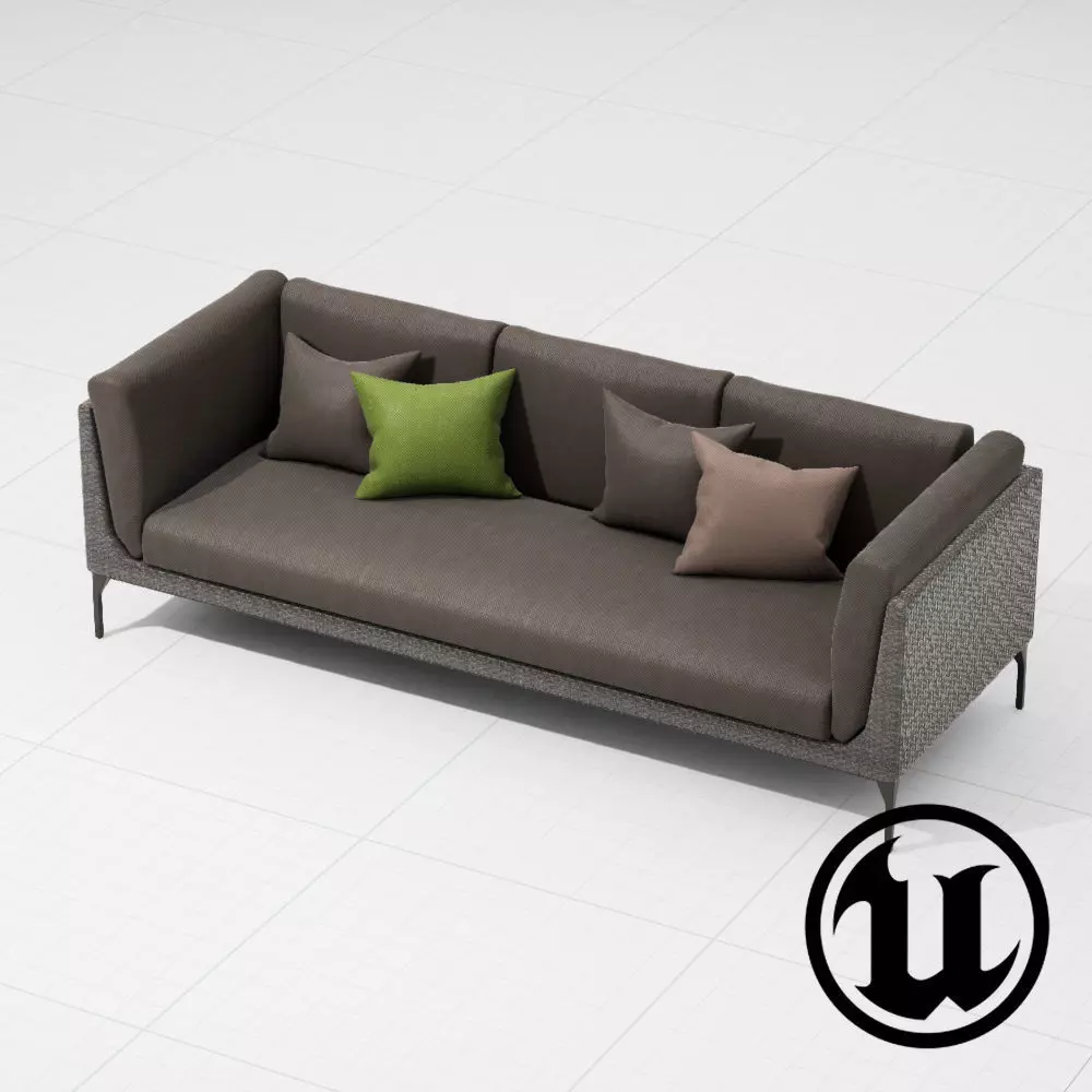 Dedon Mu Sofa 002 UE4 3D model_0