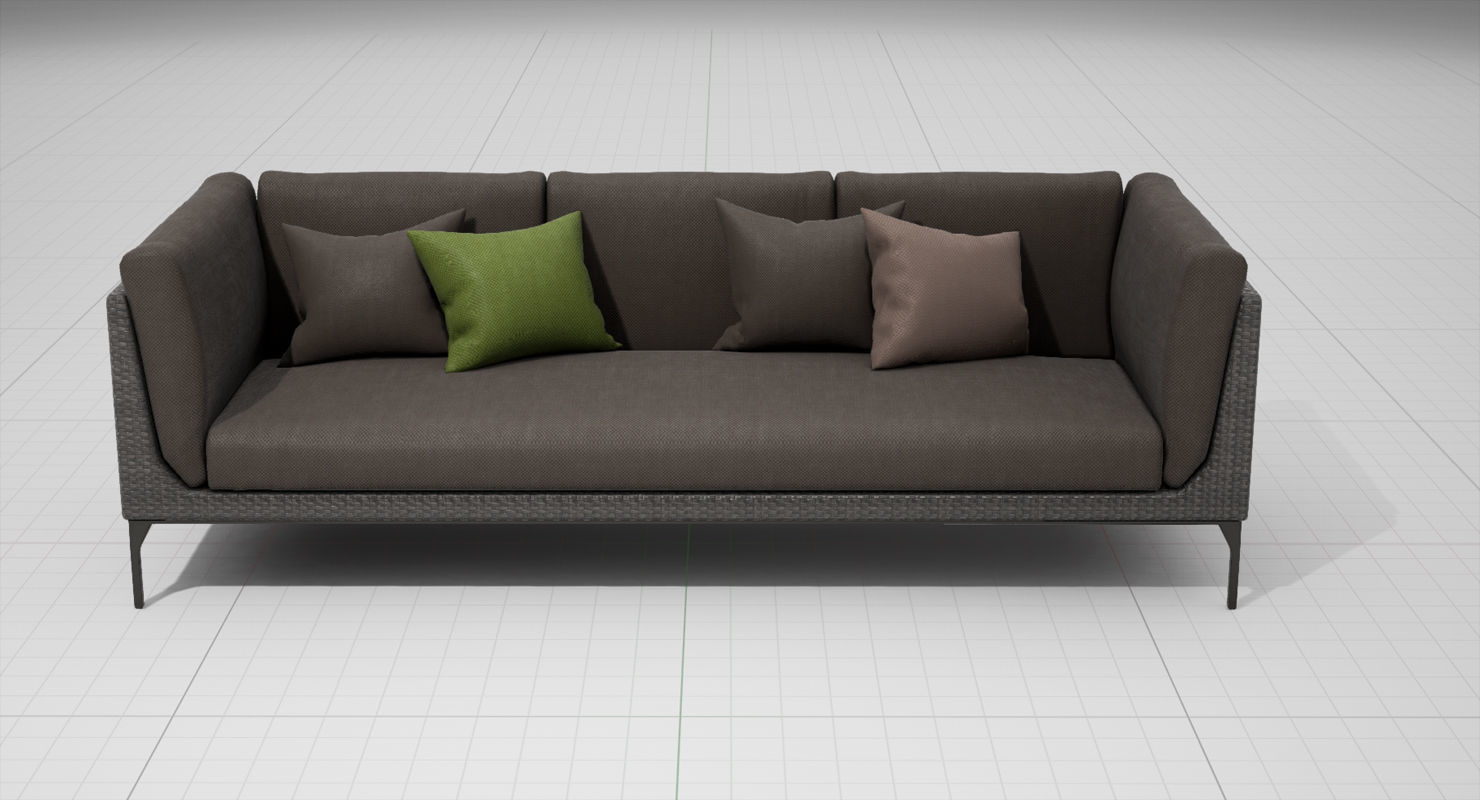 Dedon Mu Sofa 002 UE4 3D model_7