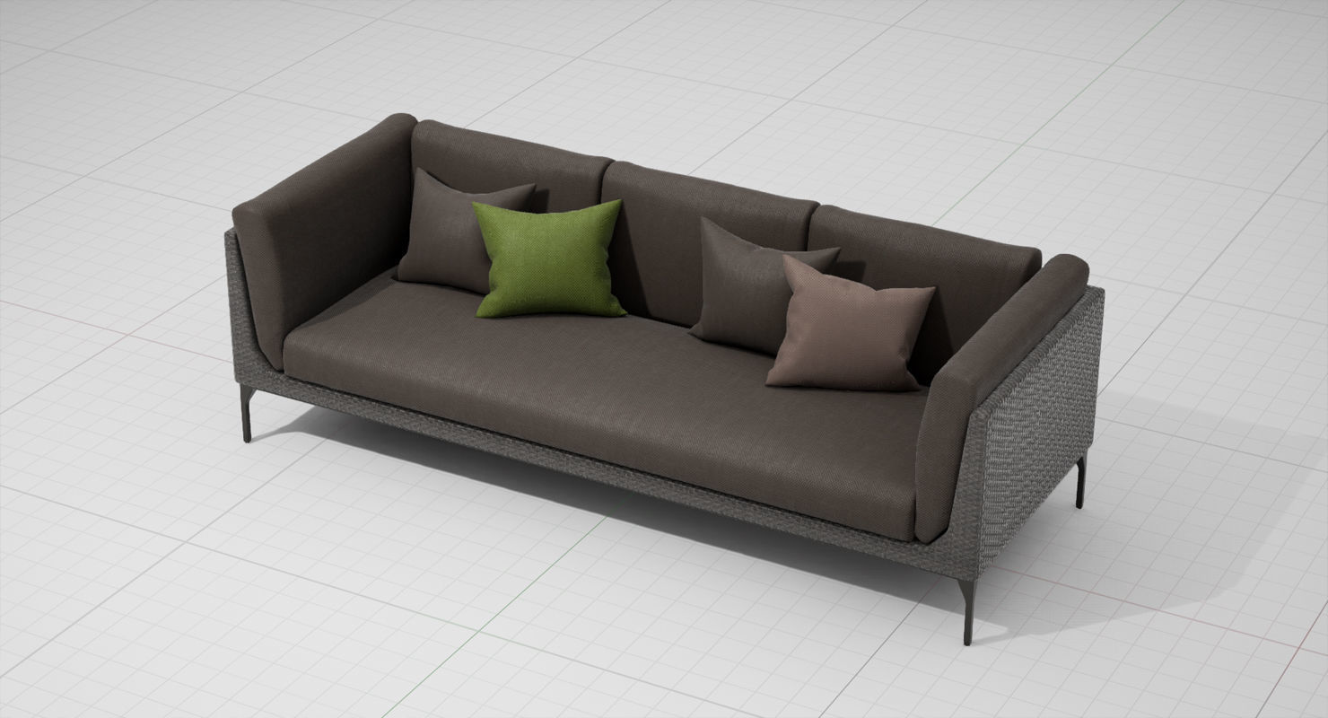 Dedon Mu Sofa 002 UE4 3D model_5