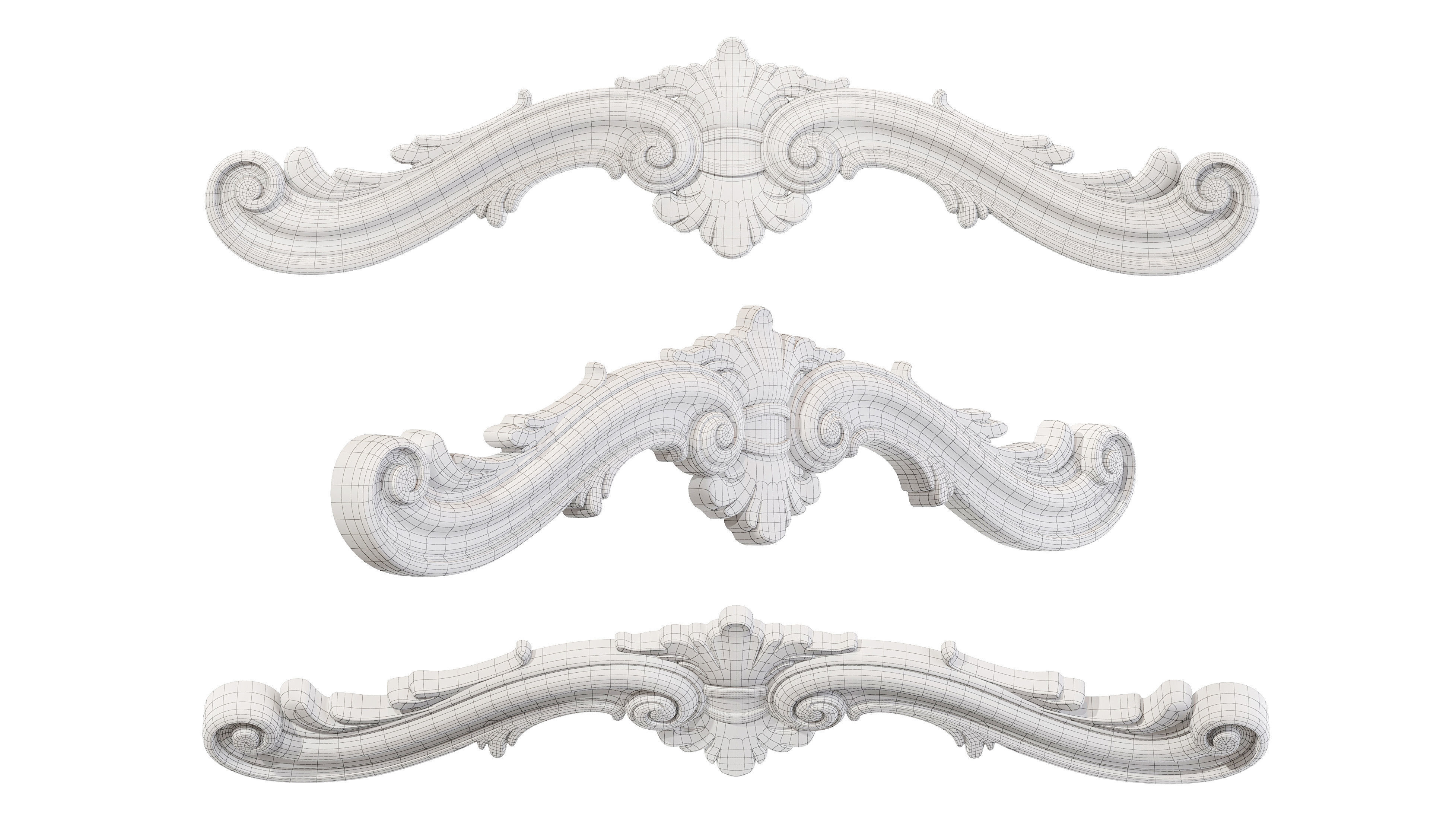 Classic carved 138 3D model_5