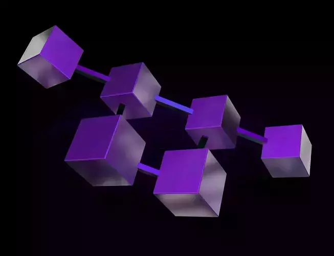 Block Chain 3D Icon 3D model