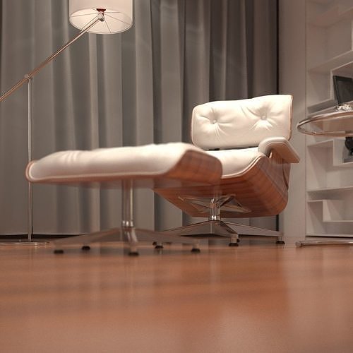 Loft Studio Scene 3D model 4