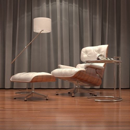 Loft Studio Scene 3D model 6