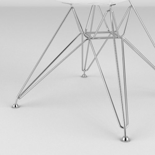 Eames Plastic Arm Chair 3D model 5
