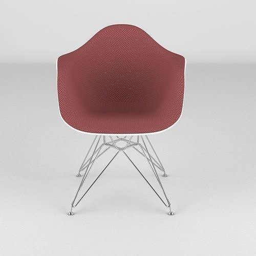 Eames Plastic Arm Chair 3D model 3