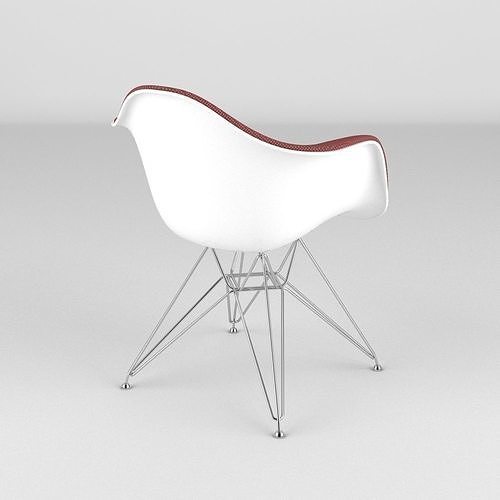 Eames Plastic Arm Chair 3D model 4
