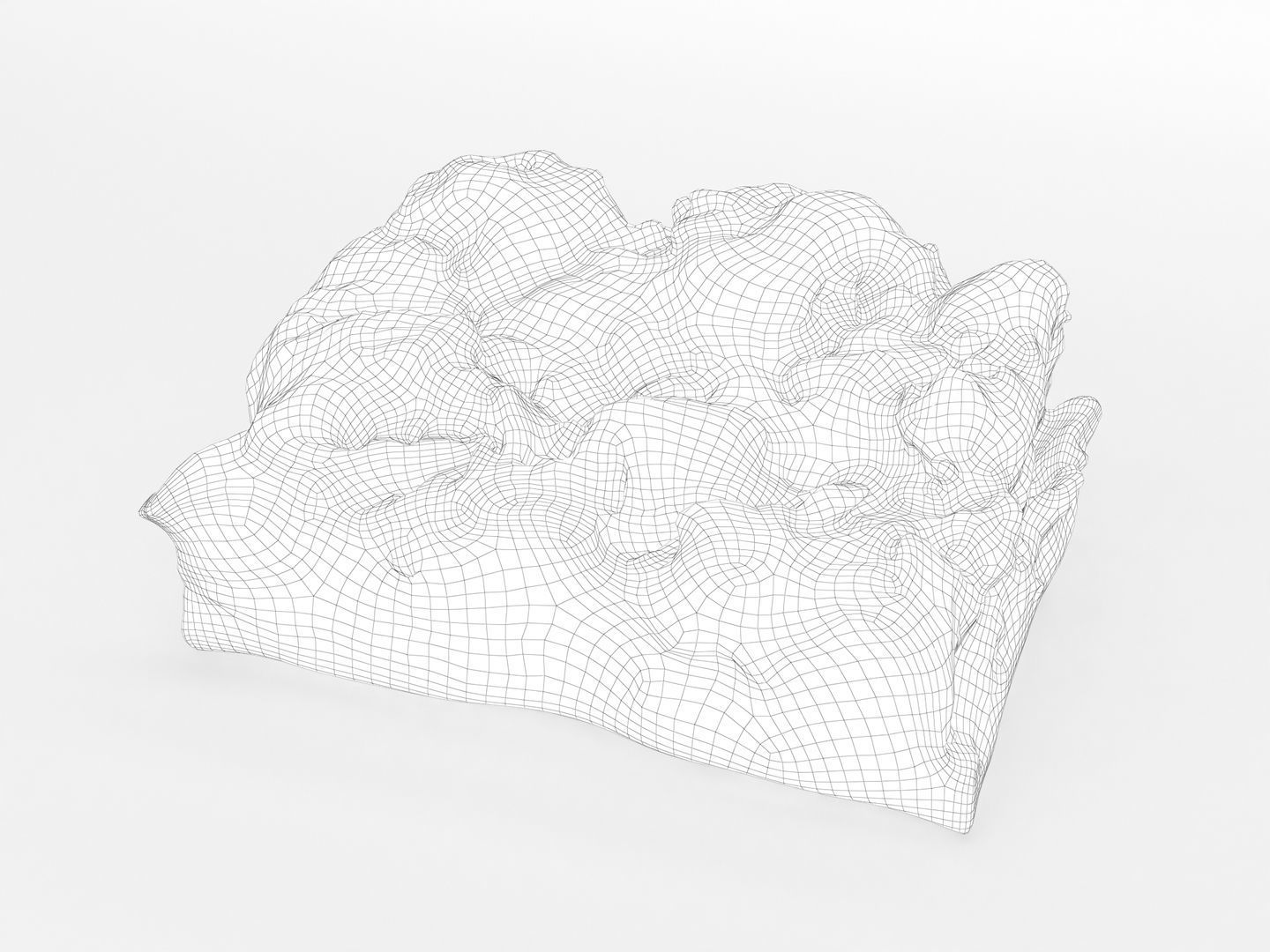 Pastry Cake Slice 022 3D model_11