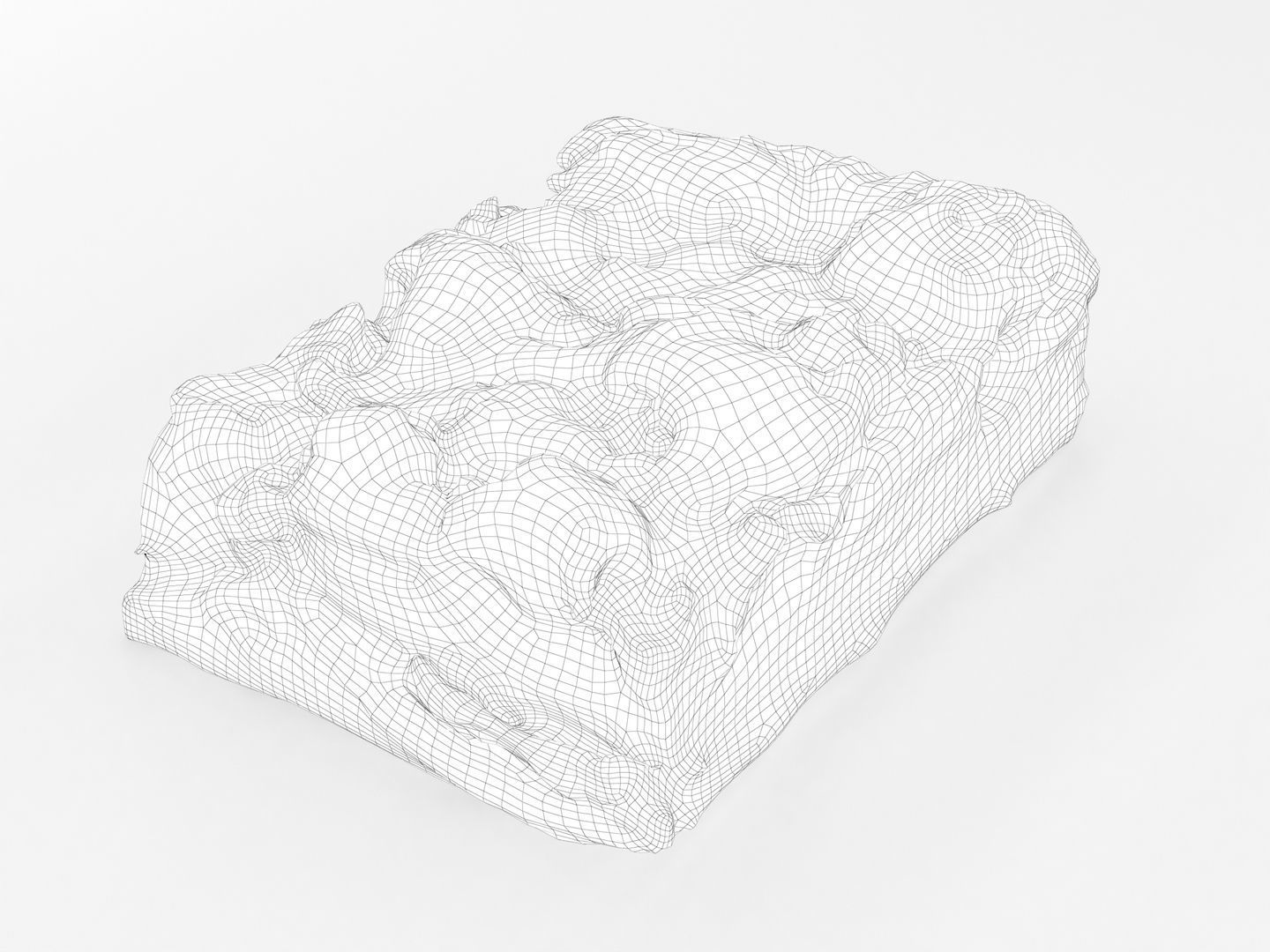 Pastry Cake Slice 022 3D model_9