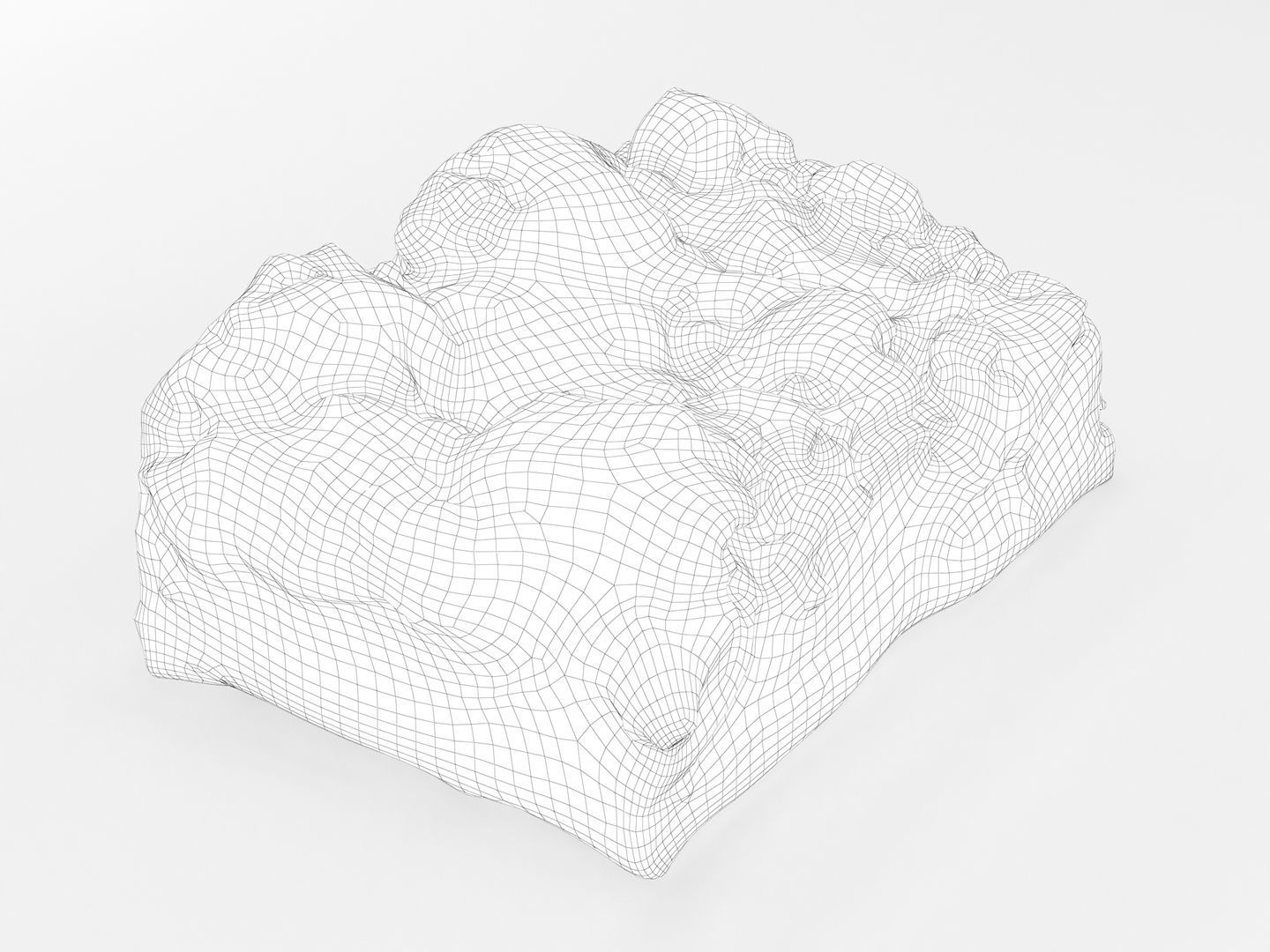 Pastry Cake Slice 022 3D model_12