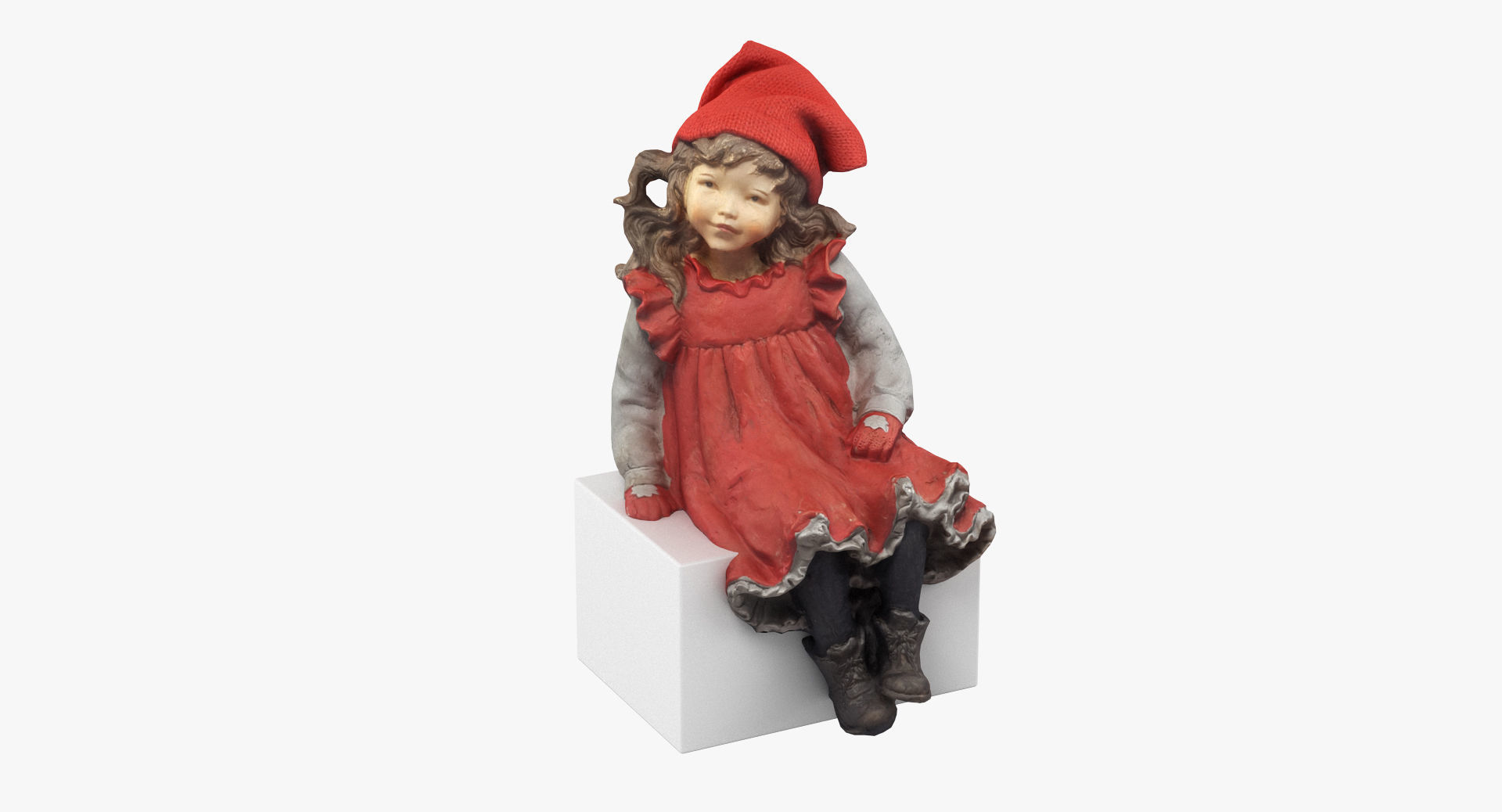 Girl Figurine 3D model_10