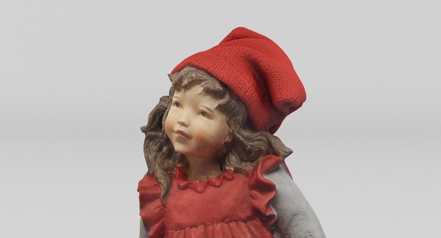 Girl Figurine 3D model_5