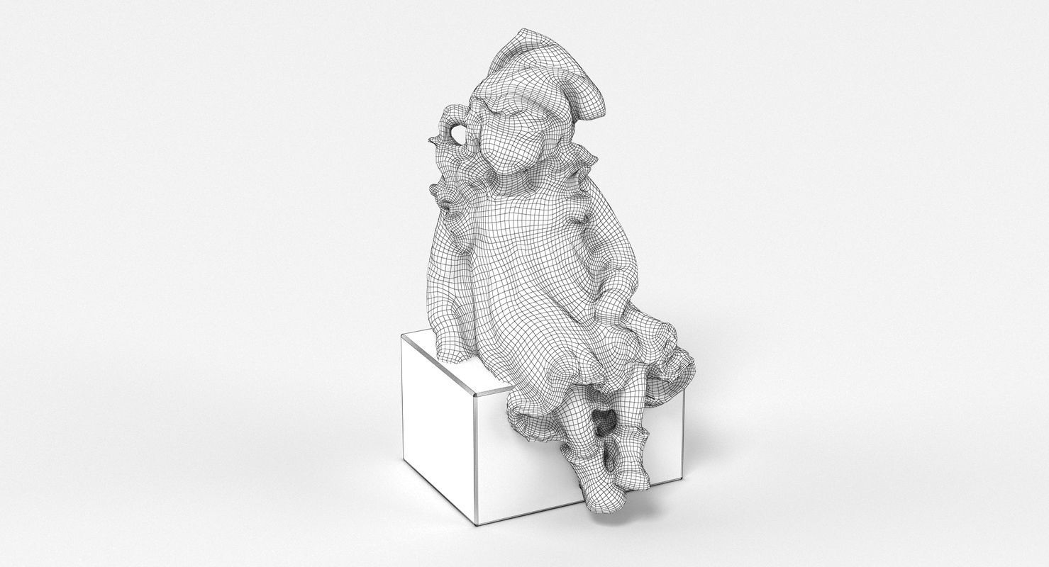Girl Figurine 3D model_8