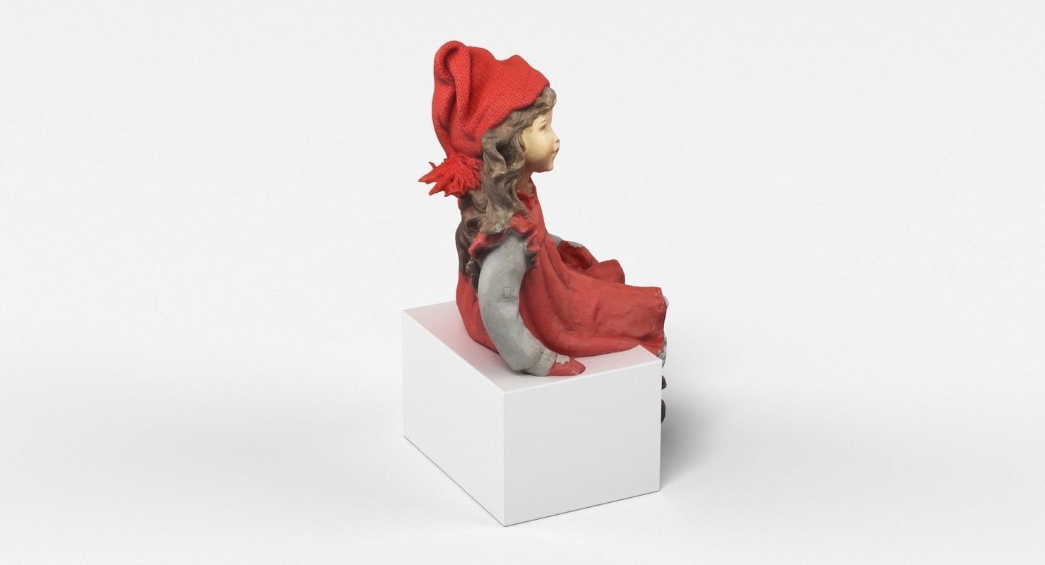 Girl Figurine 3D model_1