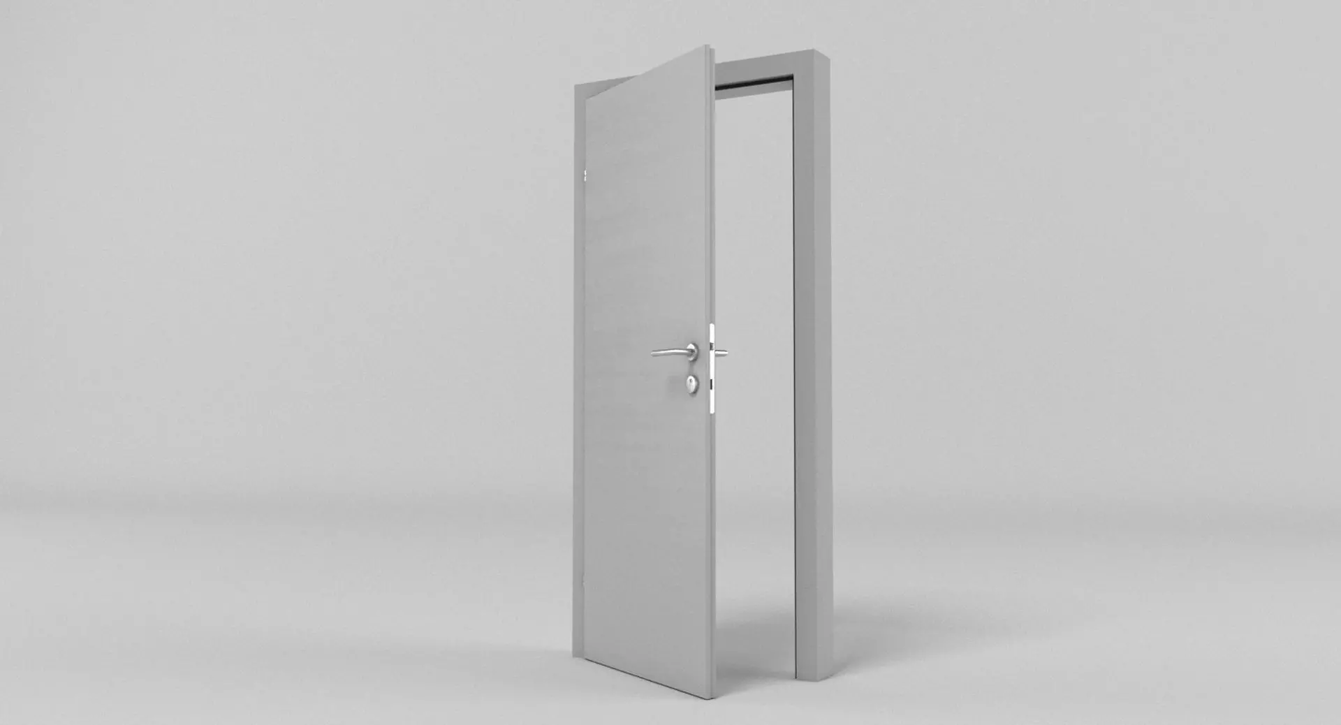 Contemporary Door 1 3D model_0