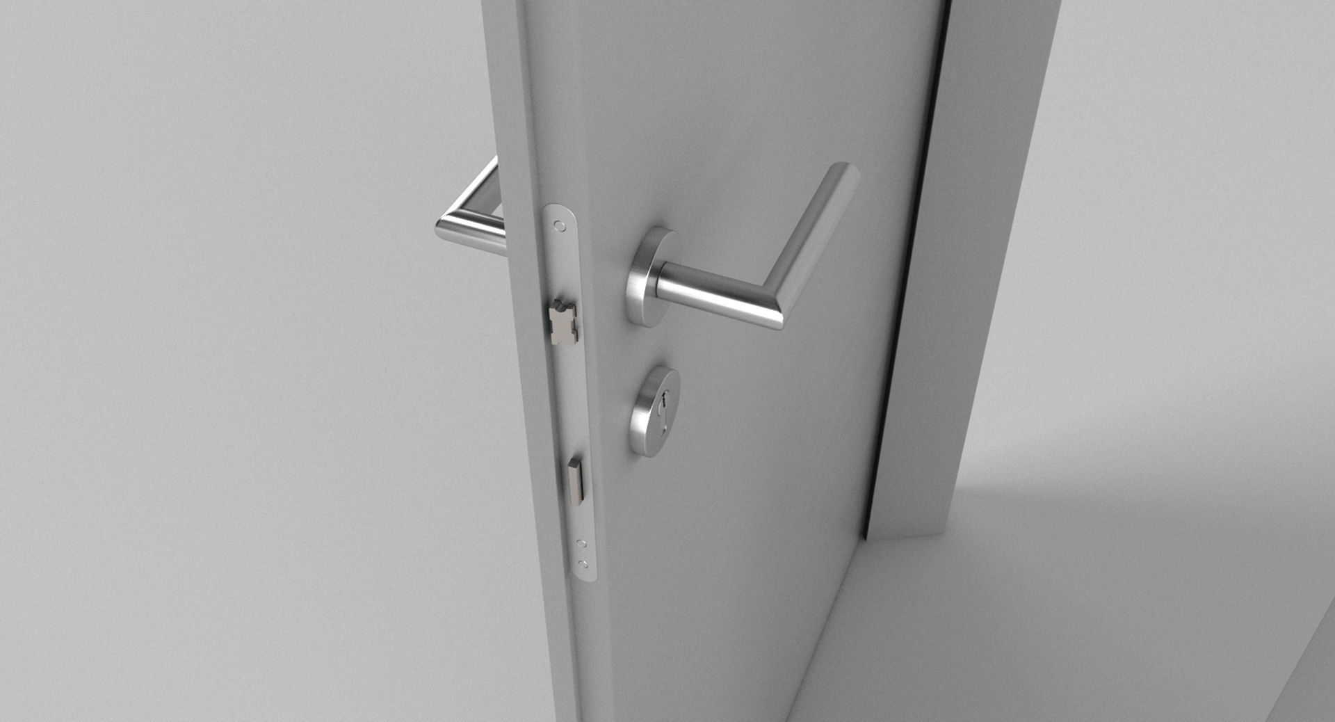 Contemporary Door 1 3D model_6