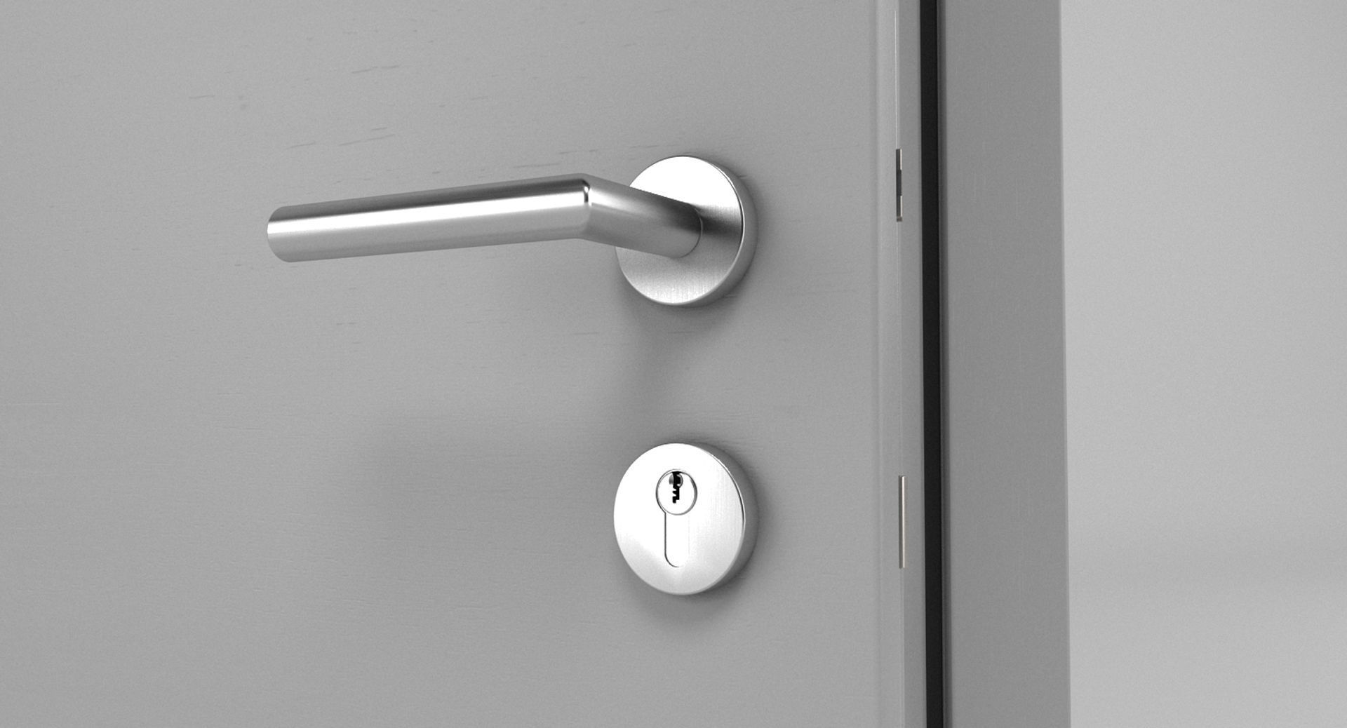 Contemporary Door 1 3D model_5