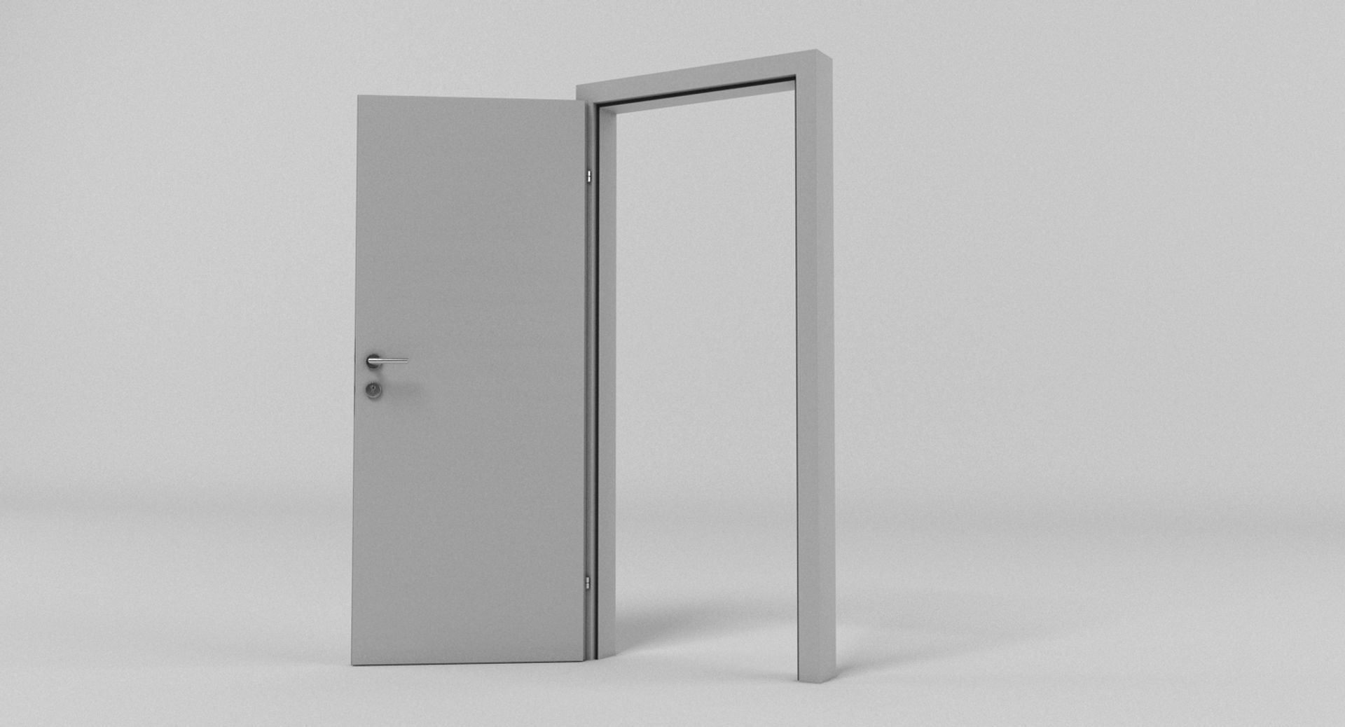Contemporary Door 1 3D model_2