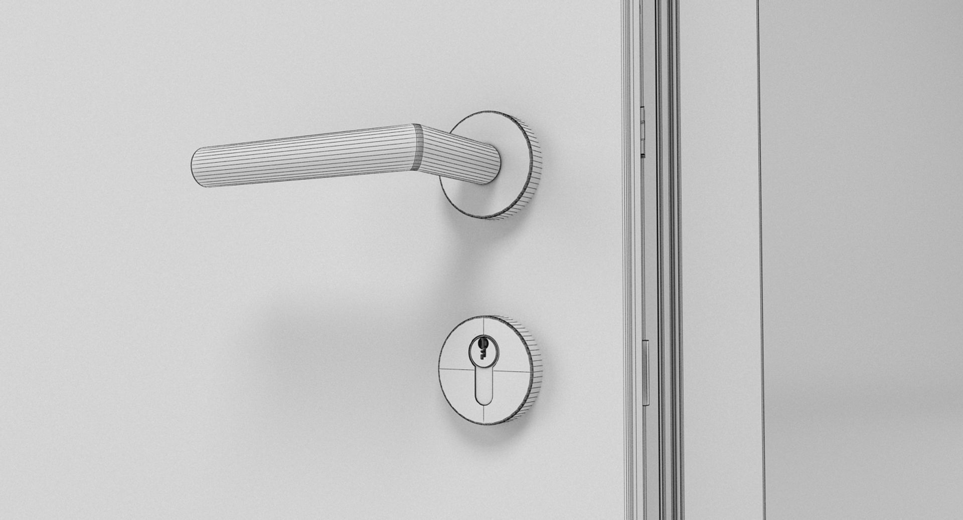 Contemporary Door 1 3D model_10