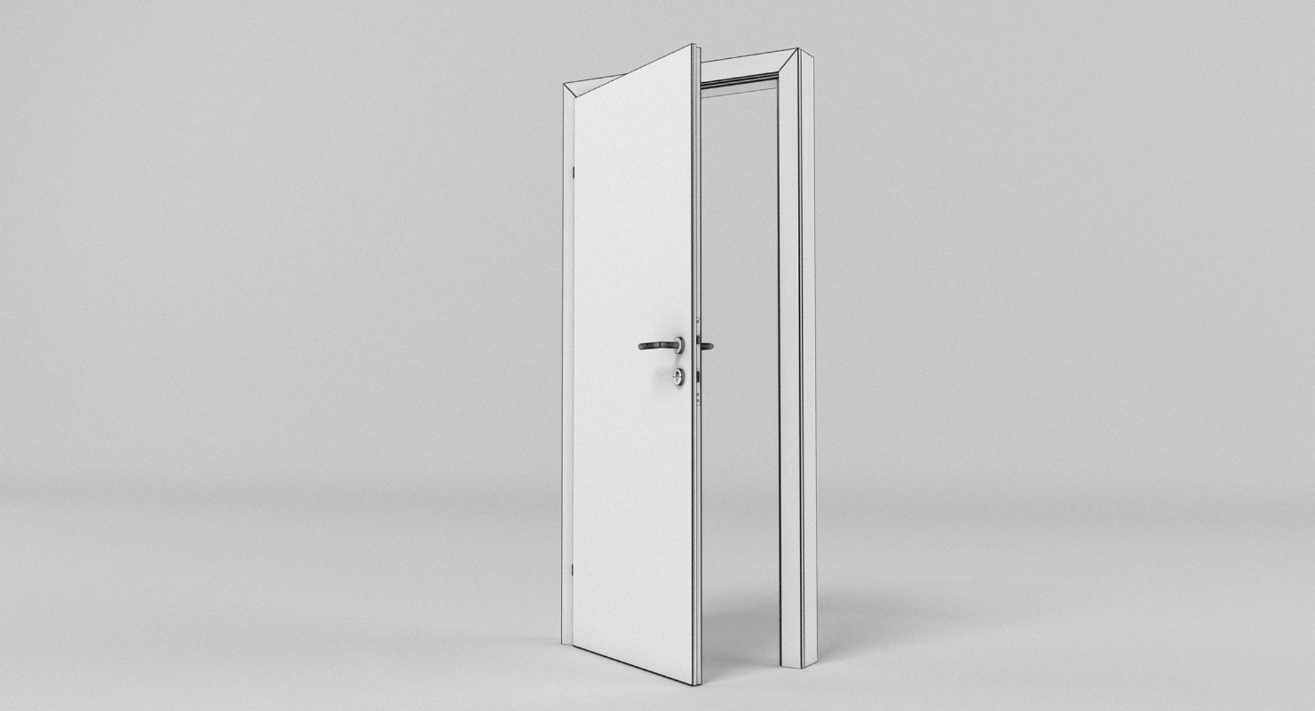 Contemporary Door 1 3D model_8
