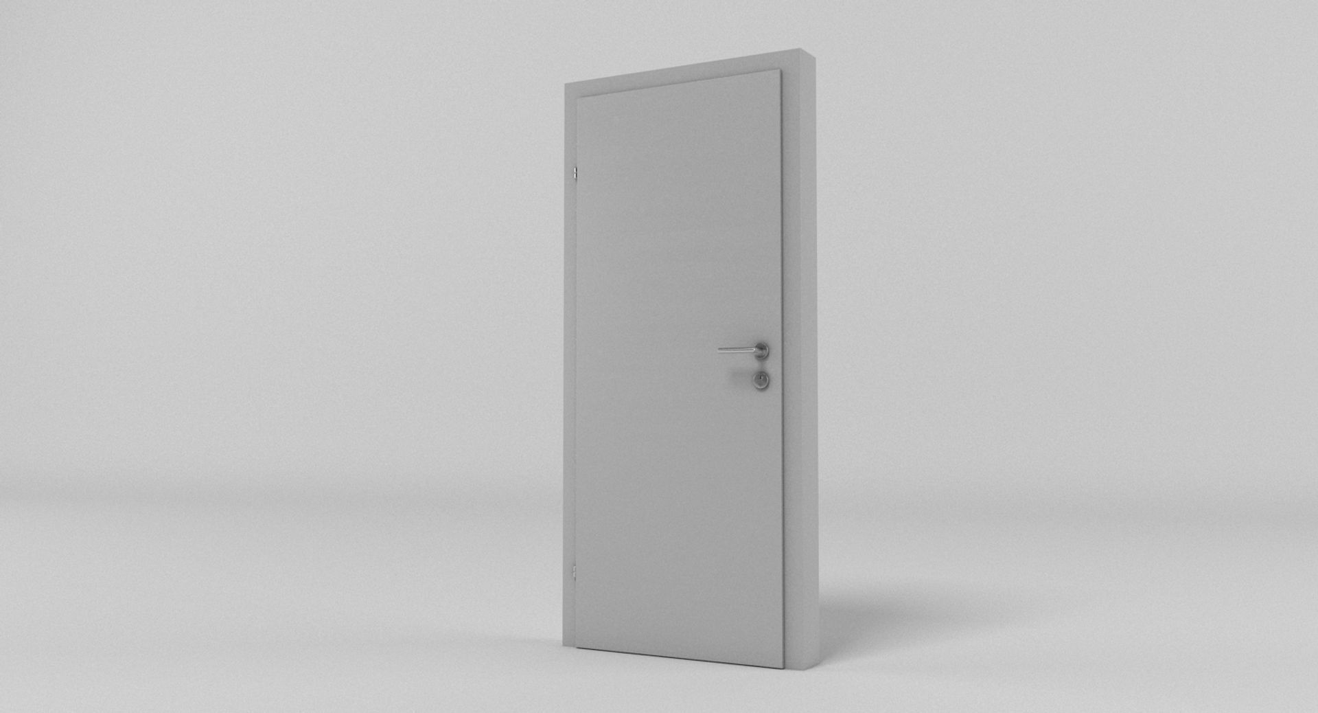 Contemporary Door 1 3D model_1
