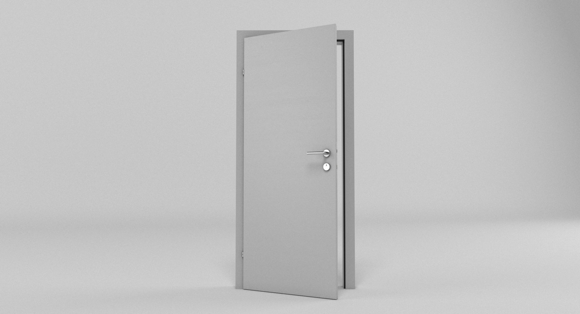 Contemporary Door 1 3D model_3