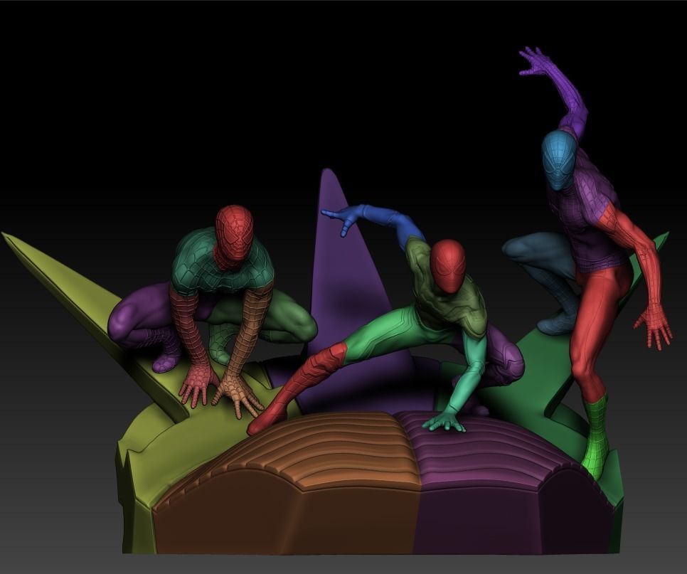 Spider-Man No Way Home Diorama 3D print model_6