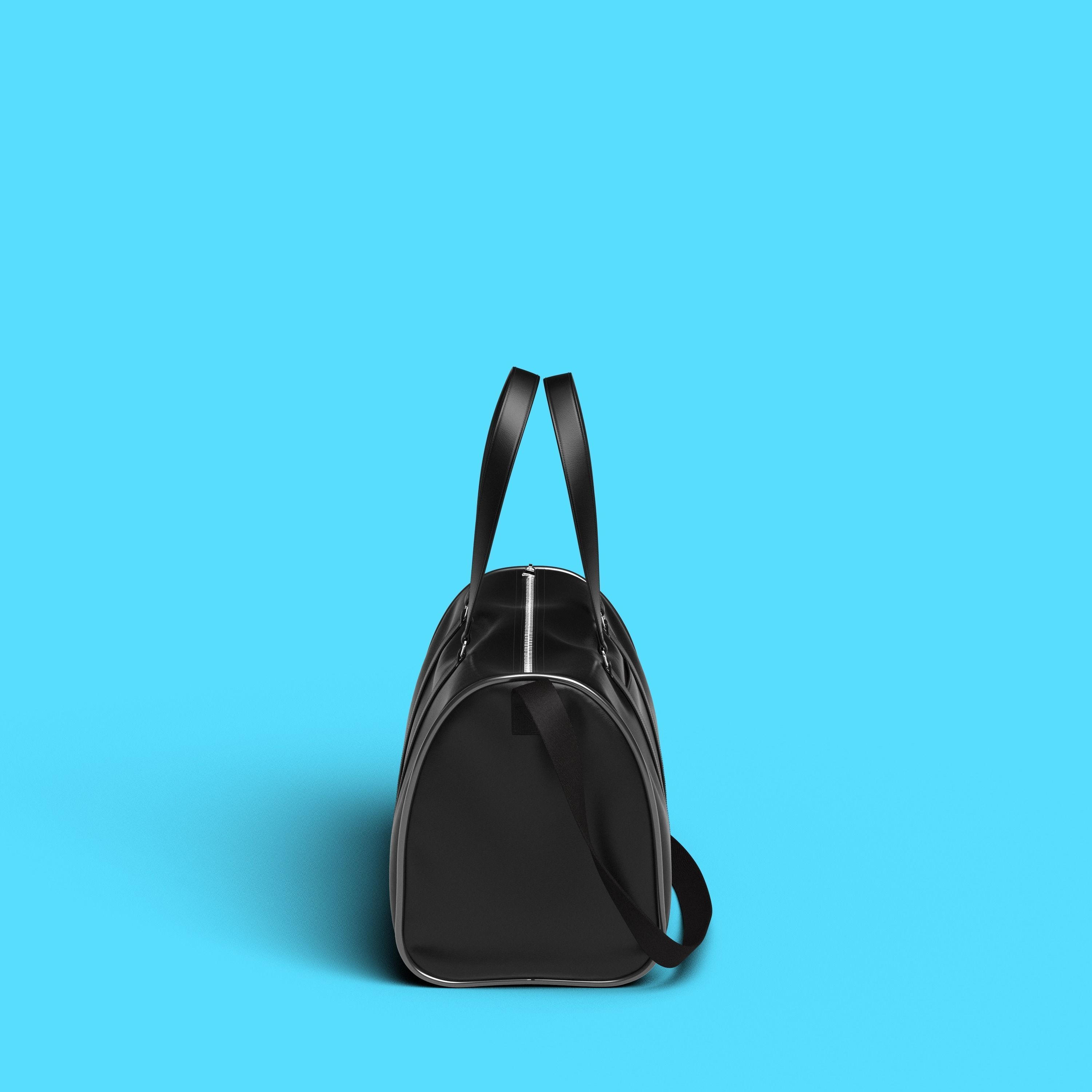 Leather Duffel Bag 3D model_10