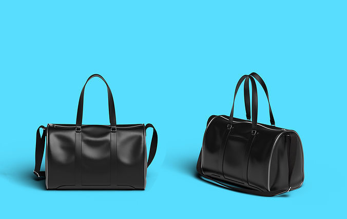 Leather Duffel Bag 3D model