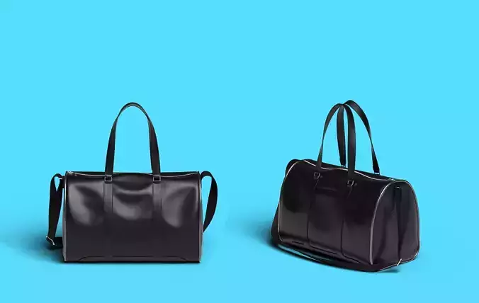 Leather Duffel Bag 3D model