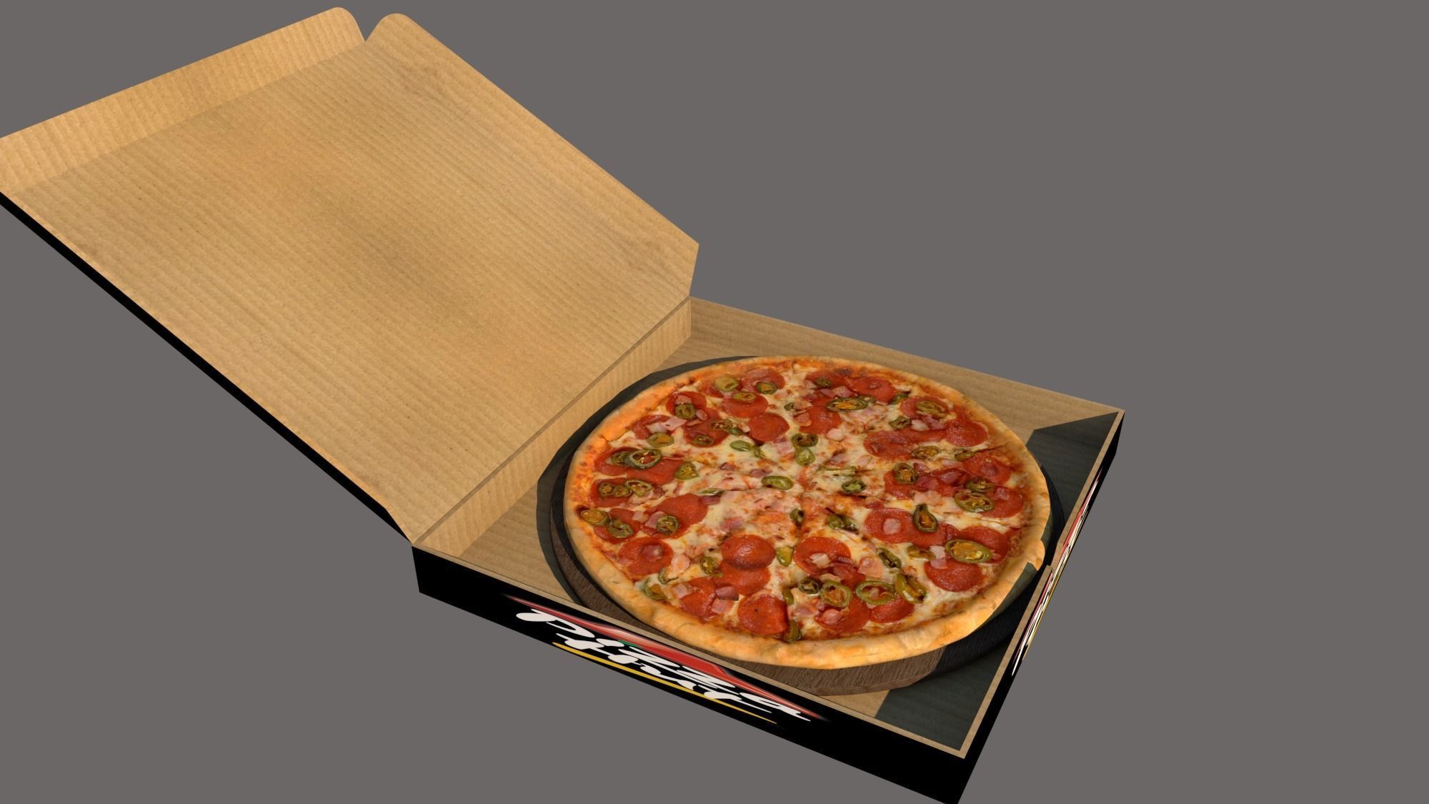 PIZZA  HUT 3D MODEL 3D model_3