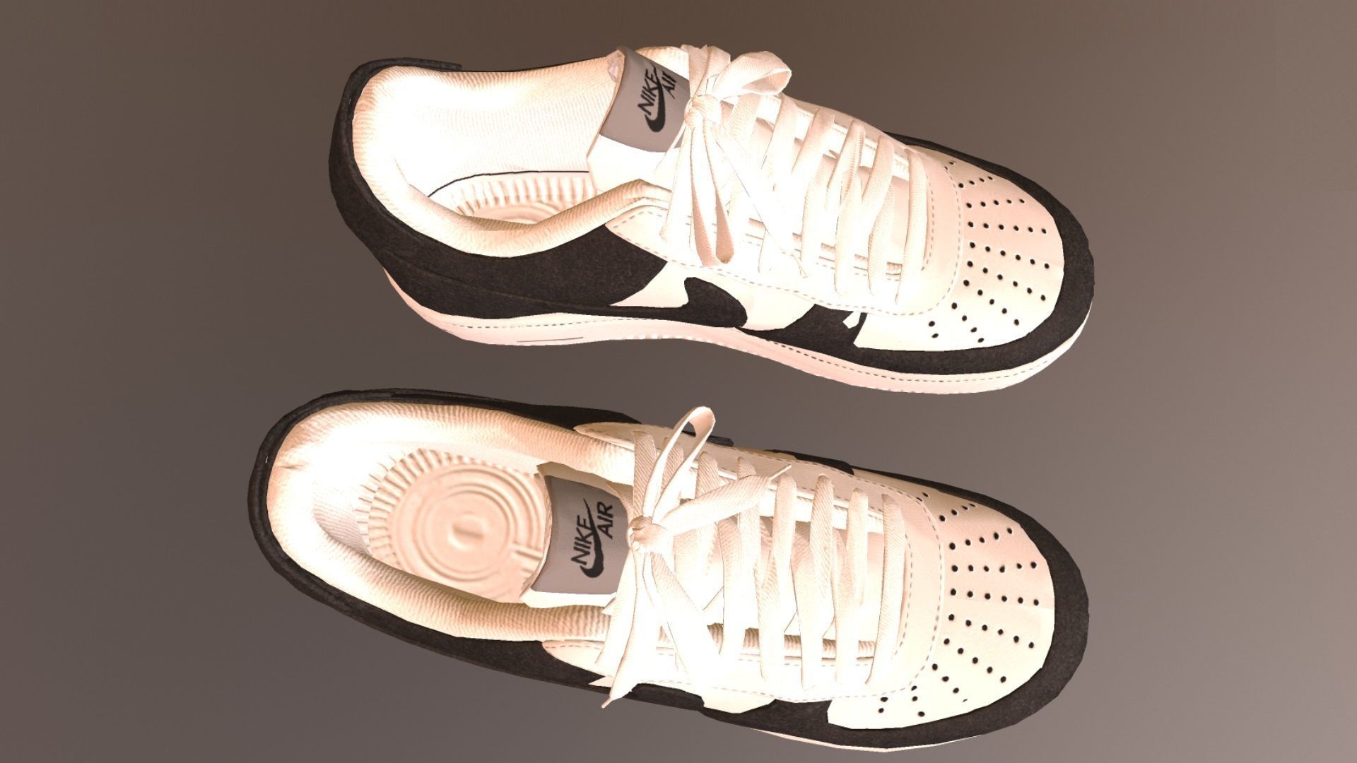 NIKE AIR FORCE 1 SHOES PBR Low-poly 3D model_7