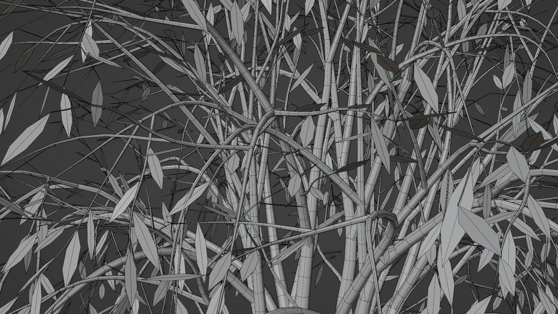 Spring or Summer Tree PBR low-poly game ready  Low-poly 3D model_12