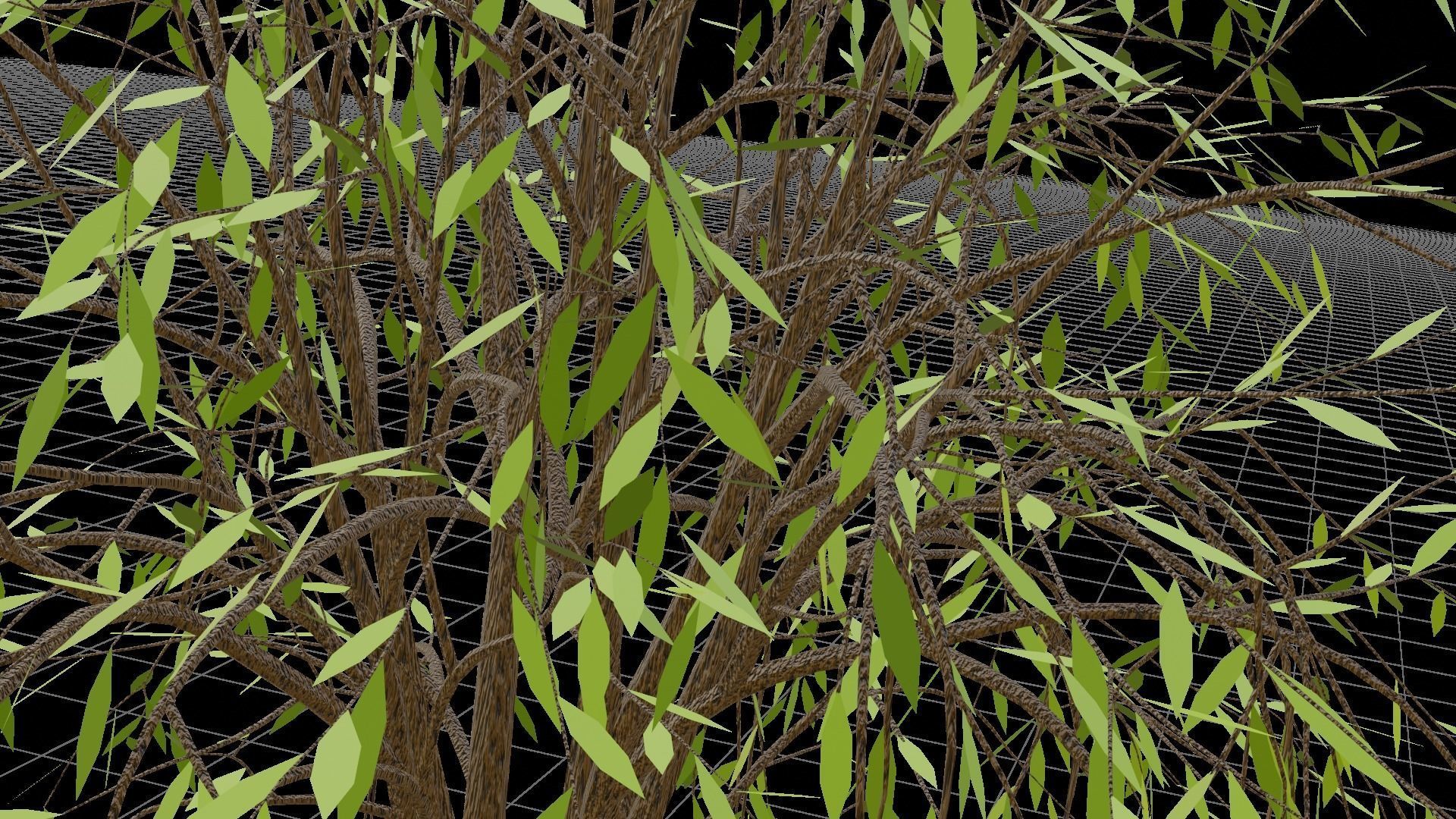 Spring or Summer Tree PBR low-poly game ready  Low-poly 3D model_3