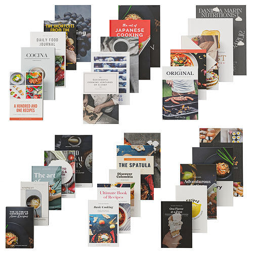Set of Kitchen Books 07 3D model