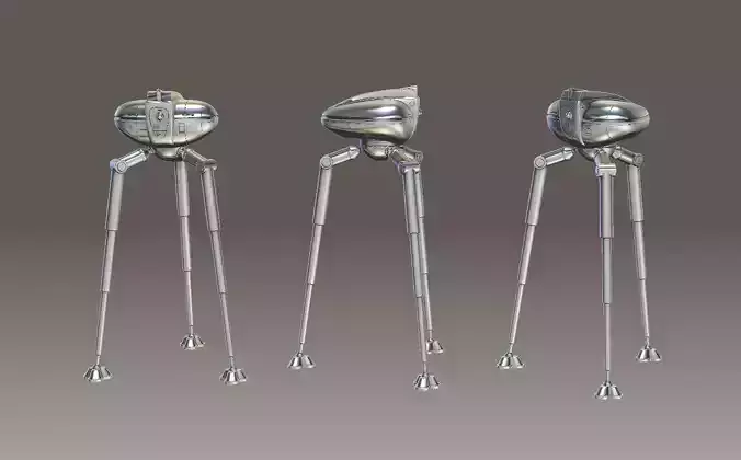 The Tripods silver ball 3D print model